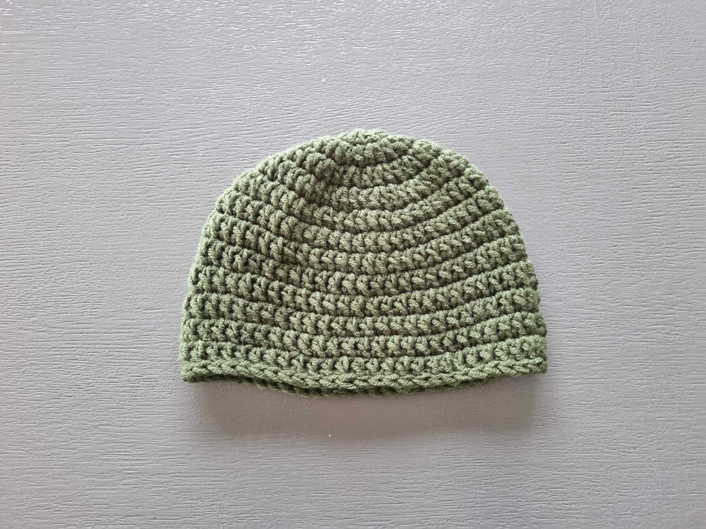 Crochet baby beanie